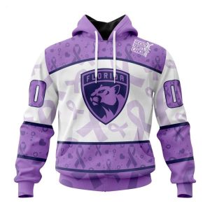 Personalized NHL Florida Panthers Special Lavender Fight Cancer Hoodie