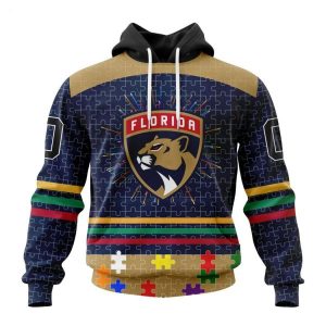 Personalized NHL Florida Panthers Specialized Design With Fearless Aganst Autism Concept Hoodie