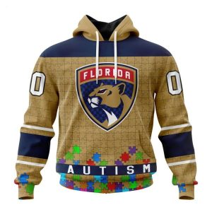 Personalized NHL Florida Panthers Specialized Unisex Kits Hockey Fights Against Autism Hoodie