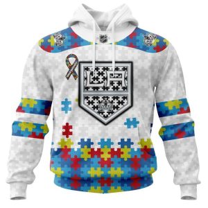 Personalized NHL Los Angeles Kings Autism Awareness 3D Hoodie