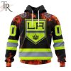 Personalized NHL Los Angeles Kings Special Design Honoring Firefighters Hoodie