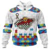 Personalized NHL Minnesota Wild Autism Awareness 3D Hoodie