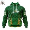 Personalized NHL Minnesota Wild Full Green Design For St. Patrick’s Day Hoodie