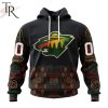 Personalized NHL Minnesota Wild Special Design For Black History Month Hoodie