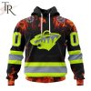 Personalized NHL Minnesota Wild Special Design Honoring Firefighters Hoodie