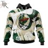 Personalized NHL Minnesota Wild Special Grateful Dead Gathering Flowers Design Hoodie