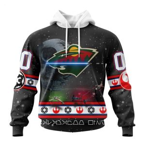 Personalized NHL Minnesota Wild Special Star Wars Design Hoodie