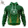 Personalized NHL Montreal Canadiens Full Green Design For St. Patrick’s Day Hoodie