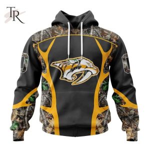 Personalized NHL Nashville Predators Special Camo Hunting Design Tshirts