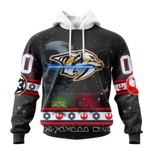 Personalized NHL Nashville Predators Special Star Wars Design Hoodie