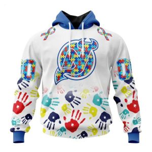 Personalized NHL New Jersey Devils Special Autism Awareness Design Hoodie