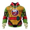 Personalized NHL New York Islanders Special Teenage Mutant Ninja Turtles Design Hoodie