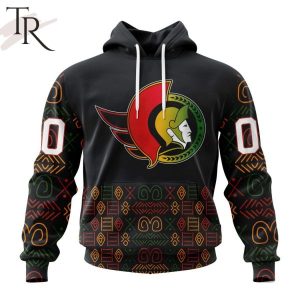 Personalized NHL Ottawa Senators Special Design For Black History Month Hoodie