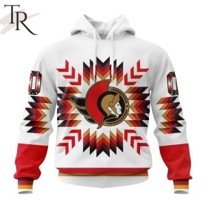 Personalized NHL Ottawa Senators Special Design With Native Pattern Hoodie