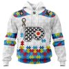 Personalized NHL Philadelphia Flyers Autism Awareness 3D Hoodie