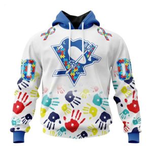 Personalized NHL Pittsburgh Penguins Special Autism Awareness Design Hoodie