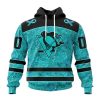 Personalized NHL Pittsburgh Penguins Special Design Fight Ovarian Cancer Hoodie