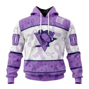 Personalized NHL Pittsburgh Penguins Special Lavender Fight Cancer Hoodie