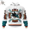 Personalized NHL San Jose Sharks Special Design With Native Pattern Hoodie