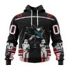 Personalized NHL San Jose Sharks Special Star Wars Design May The 4th Be With You Hoodie