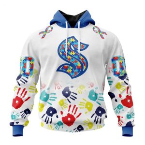 Personalized NHL Seattle Kraken Special Autism Awareness Design Hoodie