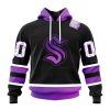 Personalized NHL Seattle Kraken Special Black Hockey Fights Cancer Kits T-Shirt