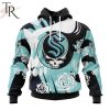 Personalized NHL Seattle Kraken Special Grateful Dead Gathering Flowers Design Hoodie