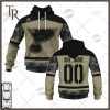 Personalized NHL St. Louis Blues Camo Military Appreciation Team Authentic Custom Practice Jersey Hoodie 3D