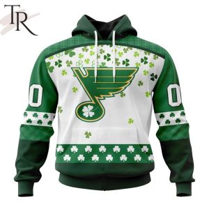 Personalized NHL St. Louis Blues Special Design For St. Patrick Day Hoodie