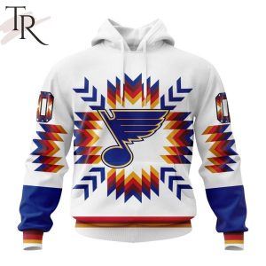 Personalized NHL St. Louis Blues Special Design With Native Pattern Hoodie