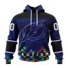 Personalized NHL Tampa Bay Lightning Specialized Unisex Kits Hockey Fights Against Autism Hoodie