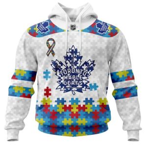 Personalized NHL Toronto Maple Leafs Autism Awareness 3D Hoodie