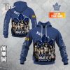 Personalized NHL Toronto Maple Leafs x Kiss Band V2 Style Hoodie 3D