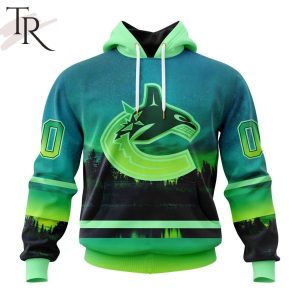 Personalized NHL Vancouver Canucks Special Design With Northern Light Full Printed Hoodie