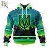 Personalized NHL Vegas Golden Knights Special Design With Northern Light Full Printed Hoodie