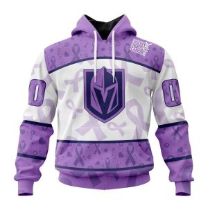 Personalized NHL Vegas Golden Knights Special Lavender Fight Cancer Hoodie