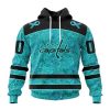 Personalized NHL Washington Capitals Special Design Fight Ovarian Cancer Hoodie