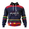 Personalized NHL Washington Capitals Specialized Design With Fearless Aganst Autism Concept Hoodie