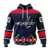 Personalized NHL Washington Capitals Specialized Unisex Kits Hockey Fights Against Autism Hoodie