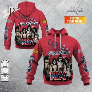 Personalized NHL Washington Capitals x Kiss Band V2 Style Hoodie 3D