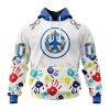 Personalized NHL Winnipeg Jets Special Autism Awareness Design Hoodie