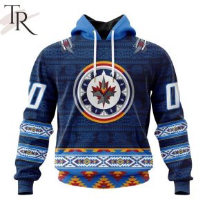 Personalized NHL Winnipeg Jets Special Design With Native Pattern ST2303 Hoodie