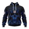 Personalized NHL Winnipeg Jets Special Design With Skull Art Hoodie