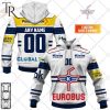 Personalized NL Hockey EHC Kloten Away Jersey Style Hoodie