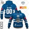 Personalized NL Hockey EV Zug Home jersey Style Hoodie