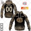 Personalized NL Hockey Fribourg Gotteron Camouflage Hoodie