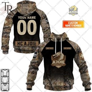 Personalized NL Hockey HC Ajoie Camouflage Hoodie