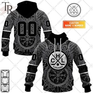 Personalized NL Hockey HC Lugano Viking Special Design Hoodie