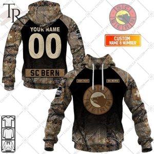 Personalized NL Hockey SC Bern Camouflage Hoodie