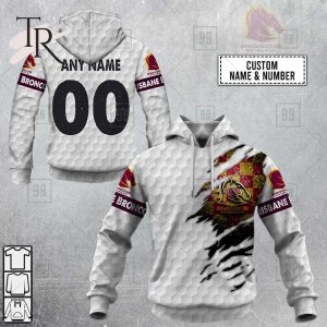 Personalized NRL Brisbane Broncos Golf Hoodie All Over Print